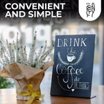 Load image into Gallery viewer, Small Chalkboard Signs with Stand 6x8 in Table Top Chalk Board to Write On with Stand Tabletop Chalkboard Mini Chalkboard Signs with Stand Blackboard Display Tabletop
