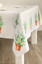 Load image into Gallery viewer, Watercolor Flowers Rectangle Garden Tablecloth Stain Resistant 60x104 inch
