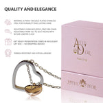 Load image into Gallery viewer, Gift Ready Heart Necklace – Elegant Stainless Steel Double Heart Pendant for Women Birthday Anniversary &amp; Christmas Jewelry in Box