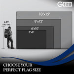 Load image into Gallery viewer, G128 3 Pack: Ohio OH State Flag  5x8 Ft  StormFlyer Series Embroidered 220GSM Spun Polyester  Embroidered Design, Indoor/Outdoor, Brass Grommets, Heavy Duty, All Weather