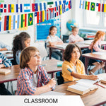 Load image into Gallery viewer, G128 Latin America 20 Countries  Bunting Banner  Flag 12 x 18 Inch, Full String 30 Feet  Printed 150D Polyester, Decorations For Bar, School, Festival Events Celebration