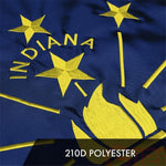 Load image into Gallery viewer, Indiana IN State Flag 3x5 Ft 3Pack Embroidered Polyester By G128