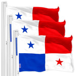Load image into Gallery viewer, Panama Panamanian Flag 3x5 Ft 3Pack 150D Printed Polyester By G128

