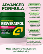 Load image into Gallery viewer, Resveratrol Supplement 1800mg with CoQ10 Quercetin Support Vitamin E  C Calcium Ascorbate Antioxidant for Enhanced Energy Heart Health &amp; Healthy Aging Support Trans Resveratrol 180 Capsules