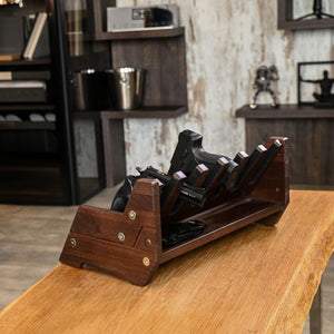 Wood Pistol Rack for Gun Safe Gun Storage for Handguns Revolvers Gun Safe