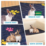 Load image into Gallery viewer, Washable Guinea Pig Cage Liner for Midwest 24x47 inch Fast Drying Leakproof &amp; Absorbent Rabbit Bedding for Indoor Non Slip Mat for Under Dog Crate &amp; Floor Waterproof Puppy Pad &amp; Blanket
