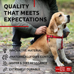 Load image into Gallery viewer, Waterproof Dog Harness Adjustable 20–32 in Metal Clasp &amp; QR Tag Red