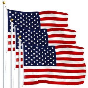 USA American Flag 3x5 Ft 3Pack Printed Polyester By G128