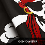 Load image into Gallery viewer, G128 10 Pack: Pirate Jolly Roger Red Head Scarf Flag  2x3 Ft  ToughWeave Series Embroidered 300D Polyester  Novelty Flag, Embroidered Design, Indoor/Outdoor, Brass Grommets