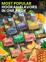 Load image into Gallery viewer, Mega Hookah Flavors Set 10 x 50g non tobacco hookah flavor for your Hookah Bowl