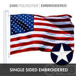 Load image into Gallery viewer, G128 Combo Pack: American USA Flag ToughWeave Series 20x30 In Single Sided &amp; Gadsden Don't Tread On Me Flag Double Sided 20x30 In Double ToughWeave Series  Both Embroidered Polyester, Brass Grommets