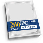 Load image into Gallery viewer, 200 Certificate Paper 8.5 x 11 inch for Printing Blank Certificate Papers for Award Certificates &amp; Diploma Paper Premium Silver Foil Award Papers Cardstock for Awards &amp; Certificates Graduation