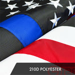 Load image into Gallery viewer, Blue Lives Matter Flag 210D Embroidered Polyester 3x5 Ft