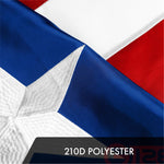 Load image into Gallery viewer, G128 3 Pack: Puerto Rico Puerto Rican Flag  2.5x4 Ft  ToughWeave Series Embroidered 300D Polyester  Embroidered Design, Indoor/Outdoor, Brass Grommets