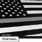 Load image into Gallery viewer, G128  Thin Gray Line American Flag 150D Polyester 3x5 FT Printed Flag  Honoring Men Women Correctional Officers Brass Grommets Indoor/Outdoor  Much Thicker More Durable Than 100D 75D Polyester