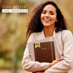 Load image into Gallery viewer, 2025 2026 HARDCOVER Leather Planner Weekly &amp; Monthly   6.5 * 8.5 Inches   Academic Planner Business Personal or Student   Pen Holder Thick Paper July 2025   June 2026 (Dark Brown)
