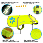 Load image into Gallery viewer, Reflective Dog Safety Vest Hi-Vis XL Size Neon Yellow
