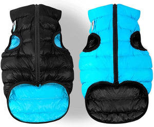 Lightweight Reversible Winter Dog Coat  M Size Warm Water Resistant Windproof