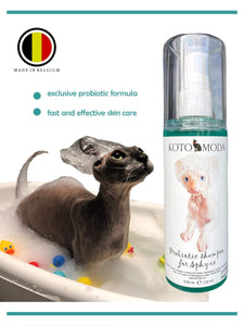 Sphynx cat Shampoo for Naked and Hairless Cats 120 ml with Foam Pump