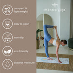 Load image into Gallery viewer, Travel PRO 1.5mm   Foldable Fitness &amp; Exercise Mat with Bag  Lightweight Compact &amp; Eco Friendly  Non Slip &amp; Washable  For All Types of Yoga  72  L x 24  W  2.6 lbs