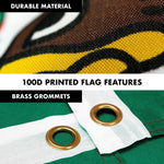 Load image into Gallery viewer, G128  6 Feet Tangle Free Spinning Flagpole (Silver) Mexico Brass Grommets Printed 3x5 ft (Flag Included) Aluminum Flag Pole