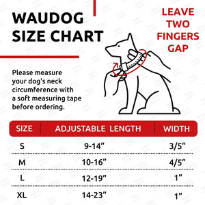 Waterproof Dog Collar Heavy Duty Adjustable Durable Dog Collars for Small Medium Large Dogs Red Blue Pink Mint Green Dog Collar Safety Plus (14 1 2 22  Neck Glowing)