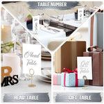 Load image into Gallery viewer, Silver Table Numbers 1 30 for Wedding Reception Silver Foil Table Number Cards 4x6 in with Head &amp; Gift Table Restaurant Table Numbers Wedding Numbers for Tables Card Stock Wedding Table Numbers

