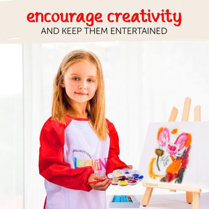 Paint Set for Kids Premium Art Supplies for Boys & Girls 27 Piece Washable Paint Set Includes Canvas Panels Paint Brushes Kids Apron Tabletop Art Easel & Storage Travel Bag