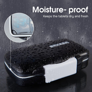 Travel Pill Organizer Moisture Proof Pill Box Daily Medicine Holder 2 Layers
