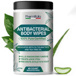 Load image into Gallery viewer, Body Wipes for Men Women 40 Pcs Cleansing Body Wipes for Wrestling Combat Gym Camping Tea Tree Oil Athlete's Foot 40 Wipes