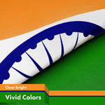 Load image into Gallery viewer, G128 10 Pack: India (Indian) Flag  3x5 feet  Printed 150D Indoor/Outdoor, Vibrant Colors, Brass Grommets, Quality Polyester, Much Thicker More Durable Than 100D 75D Polyester