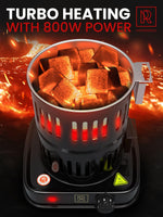 Load image into Gallery viewer, Premium Hookah Coal Burner Black Burner for Hookah 800W FIRE Tower
