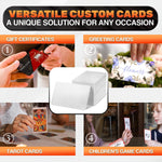 Load image into Gallery viewer, 100 Pcs Sublimation Business Card Blanks – Double Sided Aluminum Alloy Cards Pearl Color Thin &amp; Smooth Sublimation Blanks for Printing &amp; Personalization