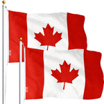 Load image into Gallery viewer, Canada Canadian Flag 3x5 Ft 2Pack Printed Polyester By G128