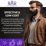 Load image into Gallery viewer, Black Disposable Beard Nets for Men Food Service 18 Inch Pack of 100 Nylon Disposable Beard Covers Nets for Cooking. Kitchen Beard Guard for Restaurant. Beard Cover Protector