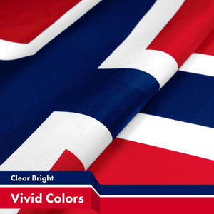 Norway Norwegian Flag 3x5 Ft 3Pack 150D Printed Polyester By G128
