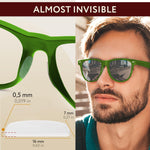 Load image into Gallery viewer, Eyeglass Nose Pads   Stop Glasses from Sliding   6 Pairs Adhesive Sunglass Nose Bridge 0.5mm x 7mm x 16mm   Glasses Accessories (Clear Pads &amp; Dark Glasses Strap)