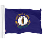 Load image into Gallery viewer, G128 Kentucky KY State Flag  3x5 Ft  LiteWeave Pro Series Printed 150D Polyester  Indoor/Outdoor, Vibrant Colors, Brass Grommets, Thicker and More Durable Than 100D 75D Polyester