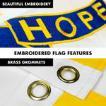 Load image into Gallery viewer, G128  6 Feet Tangle Free Spinning Flagpole (Black) Rhode Island Flag Brass Grommets Embroidered 3x5 ft (Flag Included) Aluminum Flag Pole