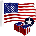 Load image into Gallery viewer, G128 10 Pack: American USA Flag  16x24 In  ToughWeave Series Embroidered 300D Polyester  Country Flag, Embroidered Stars, Sewn Stripes, Indoor/Outdoor, Brass Grommets
