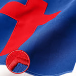 Load image into Gallery viewer, G128 Christian Flag  4x6 Ft  StormFlyer Series Embroidered 220GSM Spun Polyester  Religious Flag, Embroidered Design, Indoor/Outdoor, Brass Grommets, Heavy Duty, All Weather