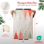 Load image into Gallery viewer, The Fine Living Co. 100% Cotton Merry Christmas Printed Kitchen Towels Dish Towels for Drying Dishes Kitchen Hand Towels Tea Towels Dish Towels for Kitchen Set of 2 18”x28” (Cherry Red &amp; Green)
