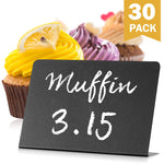 Load image into Gallery viewer, 30 Pack Mini Chalkboard Signs 4 x3 for Food Buffet Tables Small Chalkboard Sign Mini Chalkboard Signs for Food Table Chalkboard Signs Mini Blackboard Signs for Food Buffet Food Cards
