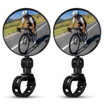 Load image into Gallery viewer, Bike Mirror Handlebar Mount 2 Pcs Bicycle Mirrors for Handlebars Clear &amp; 360° Adjustable View Secure Damage Resistant for Mountain BMX &amp; City Bikes