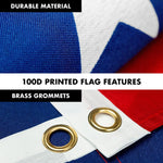 Load image into Gallery viewer, G128  6 Feet Tangle Free Spinning Flagpole (Black) American USA Brass Grommets Printed 3x5 ft (Flag Included) Aluminum Flag Pole