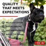 Load image into Gallery viewer, WAUDOG Recycled Cotton Dog Leash 6 Ft 10 Ft Eco Friendly Collar for Small Medium &amp; Large Dogs Reflective Dog Leash for Medium Dogs Strong Leashes for Large Breed Dogs Puppy Leash for Small Dogs
