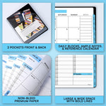 Load image into Gallery viewer, 2026 Appointment Book Planner 8.5 x 11 inch Large Blue Tabbed Daily Hourly Weekly Planner Schedule Book 15 Minute time Slots Business &amp; Personal Planner Jan 2026 Dec 2026
