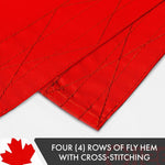 Load image into Gallery viewer, G128 2 Pack: Canada Canadian Flag  6x10 Ft  Double ToughWeave Series Double Sided Embroidered 210D Polyester  Country Flag, Embroidered Design, Indoor/Outdoor, Brass Grommets, Heavy Duty, 3ply