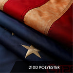 Load image into Gallery viewer, 2 Pack: Betsy Ross TeaStained Flag 4x6 Ft ToughWeave Pro Series Embroidered 420D Polyester Historical Flag
