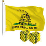 Load image into Gallery viewer, Gadsden Don't Tread on Me Flag 3x5 Ft 10Pack Printed Polyester By G128